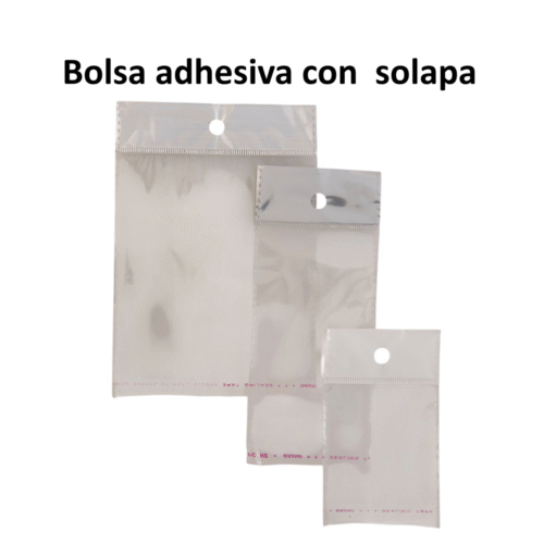 Bolsas adhesivas con solapa