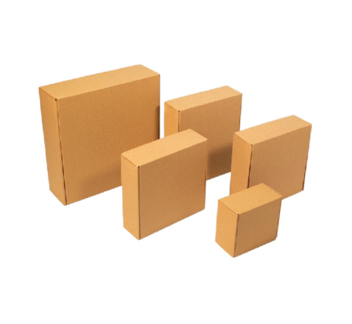 Caja corrugada cuadrada